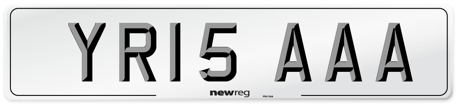 YR15 AAA Number Plate from New Reg